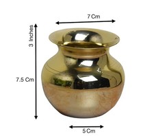 Pure Brass Lota Kalash for Pooja Drinking Water Traditional Pot picture