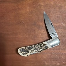Fox-n-Hound Just Another Day Stag Handle Lockback Pocket Knife Made in Italy picture