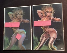 2 Lot POWER HOUR #2 BEETLE GIRL Sugar Spit Full Foil + Topless LTE 10 PC 2 Lewd picture