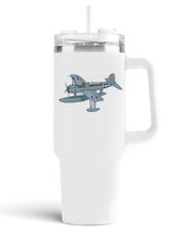 Vought OS2U Kingfisher Stainless Steel H2.0 Quencher Tumbler  40oz picture