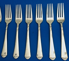 6 Lenox 18/10 British Colonial Glossy Stainless 7 1/4 