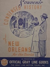 1940's Condensed History of New Orleans for the Tourist Souvenir Gray Lines Bus picture