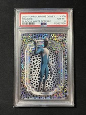 2024 Topps Chrome Disney #100 Frozone Black & White Speckle #/101 PSA 8 picture