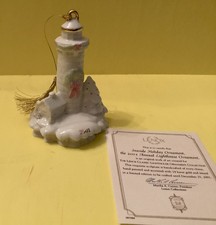 Lenox 2001 Christmas Lighthouse Annual Ornament New in Box COA picture