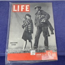 LIFE Magazine January 20, 1947 - Homesteading Veteran Cover picture