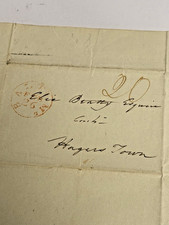 1831 Stampless Letter Elie Beatty Hagerstown MD #33 picture