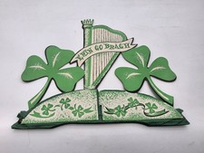 Pair Vtg 1979 Beistle St Patricks Day Honeycomb Centerpieces Erin Go Bragh USA picture