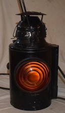 Vintage Handlan Signal Lamp / Lantern Single Lens Amber - Electric Working picture