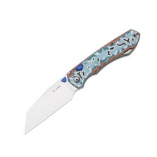 Kizer Wharning Folding Pocket Knife N690 Blade Vortex Pattern Micarta  Handle picture