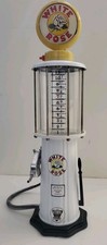 White Rose Flash Plus Gas Pump Antique picture