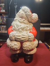 Vintage 70’s Huge XL Ceramic Atlantic Mold Winking Santa Claus Christmas 20