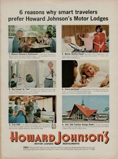 1965 Howard Johnson's Motor Lodges Restaurants Orange Roof Vintage Print Ad picture