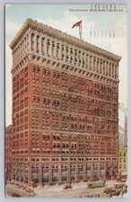 Posted 1912 Chicago, Illinois IL Telephone Building Street View Cars People A6 picture