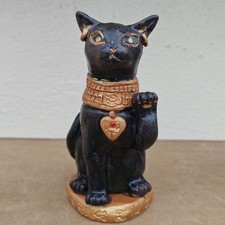 Japanese Maneki Neko Beckoning Cat Lucky Cat Bastet H14.5cm Ornament picture