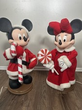 Vtg Disney Unlimited Santa's Best Christmas Animation Mickey Minnie Mouse 25” picture