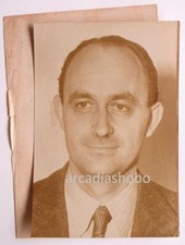Vintage 1945 Portrait Photograph of Enrico Fermi 