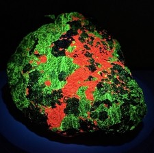 BOLD Willemite, Calcite, & Franklinite Fluorescent Mineral Specimen - NJ picture