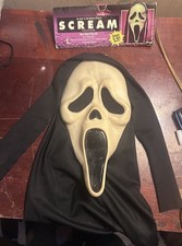 ASIS Fun World Ghost Face Mask. WITH TAG NOT ATTACHED Glow In The Dark. picture