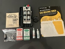 Vtg Archer  Miniature Gas Welding Torch With Xtra New Gas Tubes. picture