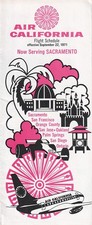 Air California timetable 1971/09/22 picture