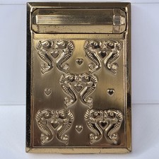 Rare Vintage 1930s Richard Hudnut Kissing Fish Triple Compact Lipstick Blush picture