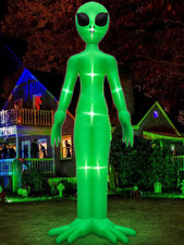 14 Ft Giant Halloween Inflatable Alien Decoration with Built-In Leds picture