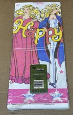 1978 Hallmark BARBIE Happy Birthday Table Cover 60” X 102” RARE NOS Made USA picture