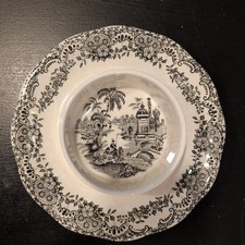 Vintage Pickman La Cartuja De Sevilla Butter Condiment Dish Transferware Spain picture
