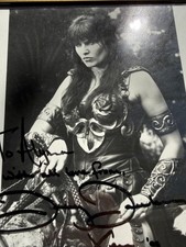 Lucy Lawless Xena 1997 Publicity Photo Framed Personalized Signature Unverified picture