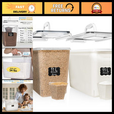 Shazo 2 PC (11L | 372 oz) Flour Sugar Storage Containers with Easy Carry Handle picture