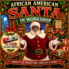VIRTUAL SANTA - Santa in His Christmas Workshop – USB Flash Drive picture