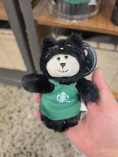 Starbucks 2026 Halloween Black Cat Bearista Plush Bag Charm Keychain picture