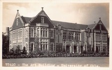 RPPC University of Oklahoma Campus Norman Sorority House Photo Vtg Postcard D18 picture