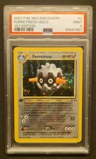 ✨️1°ST EDITION✨️ 2001 POKEMON Neo Discovery 1°ED #2 Forretress-HOLO  picture
