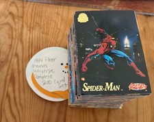 1994 Marvel Universe 5 Complete 200 Base Card Set w/ Spiderman Wolverine Venom picture
