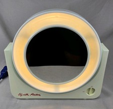 Vintage Elizabeth Arden Lighted Makeup Mirror & Magnifying White Tested Retro picture