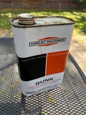Vintage Harley Davidson GUNK Quart Can - Empty - Really Cool Collectible picture