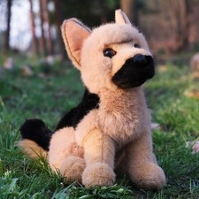 ❦ New DOUGLAS CUDDLE TOYS Stuffed Plush GERMAN SHEPHERD Soft Tan Police Cop Dog picture