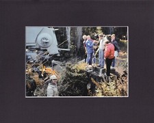 8X10 Matted Print Picture Filming Star Wars: Return of Jedi, Battle of Endor picture