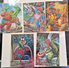 1992 Marvel Masterpieces Dyna-Etch Foil - Complete 5 card set picture