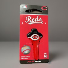 Cincinnati Reds House Key Multicolored Blank Brass House/Entry Key Blank Fanatix picture