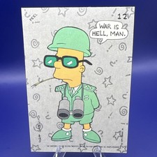 1990 Topps The Simpsons Trading Card Sticker #12 Bart Simpson picture