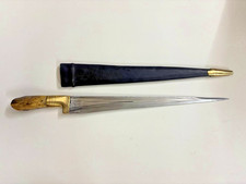 Antique Rare Peshkabz BRASS Damascus KHYBER Stag Dagger Dirk Collectible picture