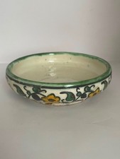 Vintage Palestine Ceramic Bowl Hand Painted Floral Armenian Pottery Gift picture