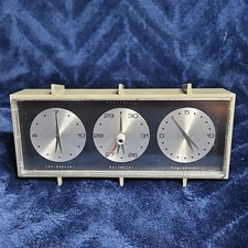 Vintage Honeywell Barometer Thermometer Hygrometer Desktop Weather Station picture