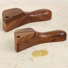 Curved Matching & Duo Tone Hand Crafted Premium Wood Smoking Pipes & 2 screens picture