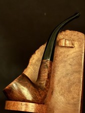 Bent Billiard Estate Pipe - Bruyere Garantie Stamp - Smooth Briar, Acrylic picture