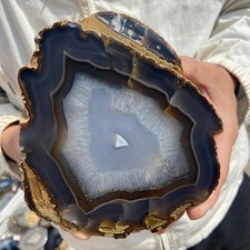 7.4lb Natural Lace Banded Agate Quartz Crystal Rough mineral specimens,Brazil picture