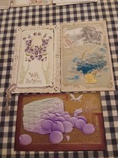 3 Early 1900's  Postcards Best Wishes (27) picture