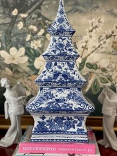 Porcelain Blue and White Pagoda Tree picture